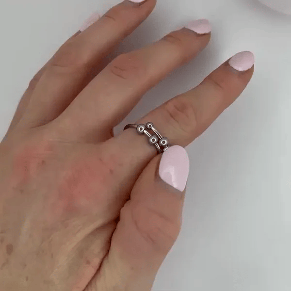 The Serenity Bead Ring by Spinly – Gold