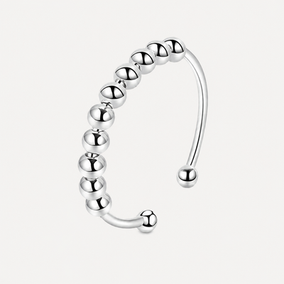 The Serenity Bead Ring by Spinly – Silver